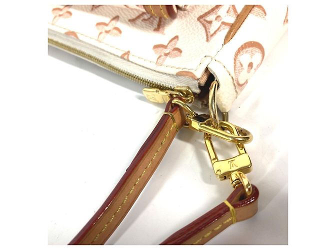 Borsa Accessori Maxi Pochette Monogram Louis Vuitton Beige - vista 9