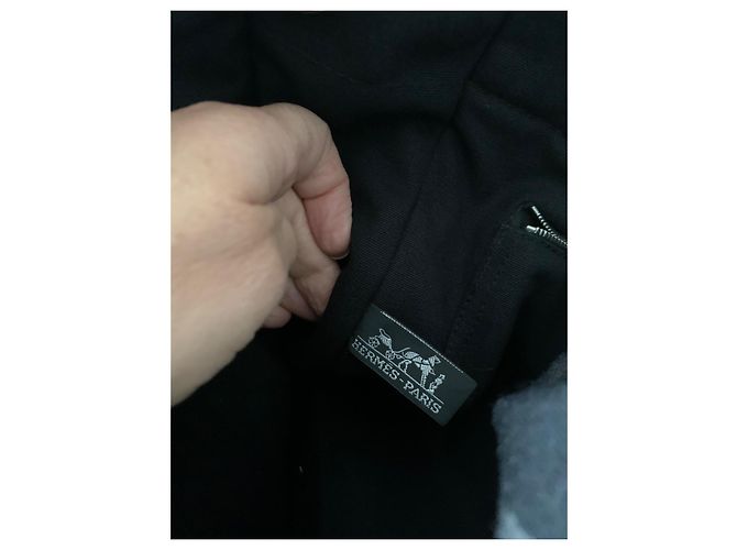 Toto Bag Hermès Borsa in tela nera Toto Nero - vista 10