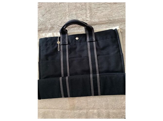 Toto Bag Hermès Borsa in tela nera Toto Nero - vista 2