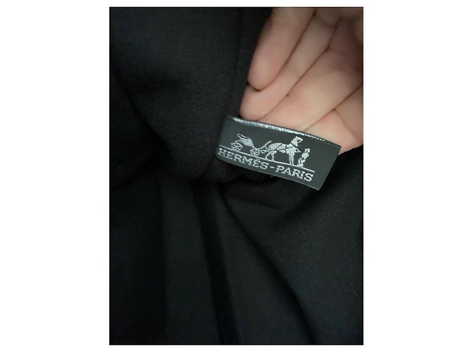 Toto Bag Hermès Borsa in tela nera Toto Nero - vista 4