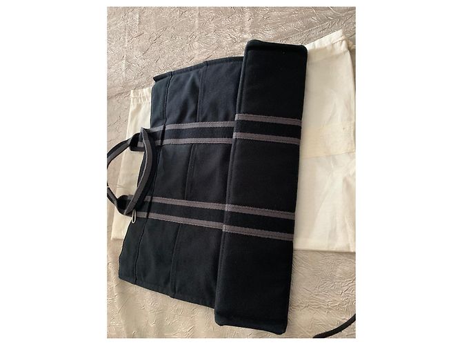 Toto Bag Hermès Borsa in tela nera Toto Nero - vista 6