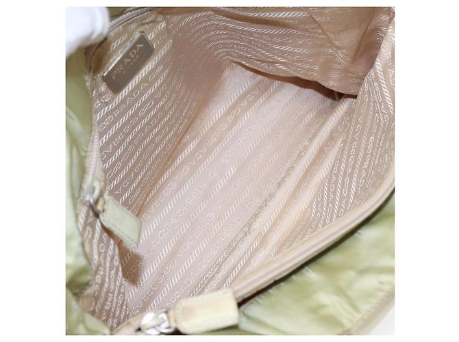PRADA Borsa Tote Nylon Argento Verde Pistacchio Auth hk1563 - vista 10