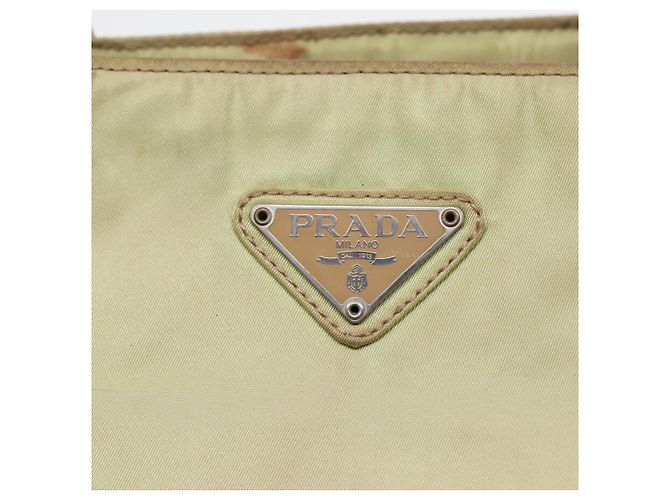 PRADA Borsa Tote Nylon Argento Verde Pistacchio Auth hk1563 - vista 17