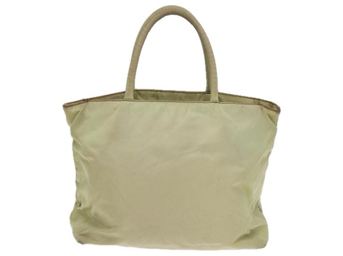 PRADA Borsa Tote Nylon Argento Verde Pistacchio Auth hk1563 - vista 2