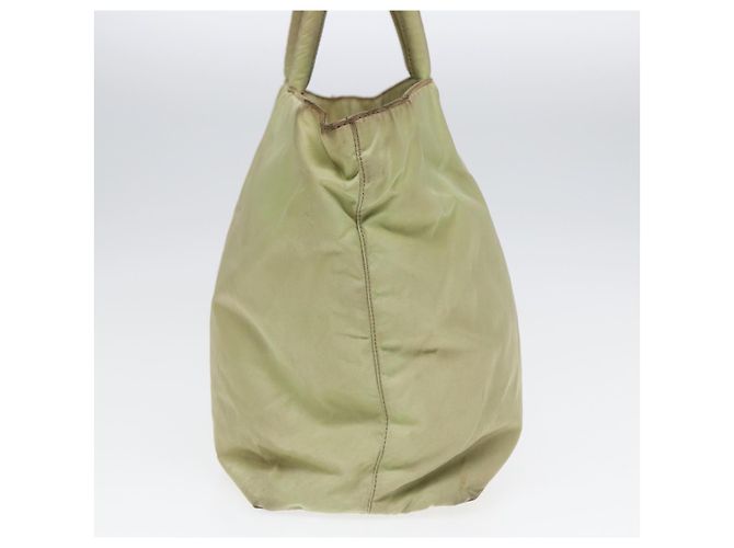 PRADA Borsa Tote Nylon Argento Verde Pistacchio Auth hk1563 - vista 3