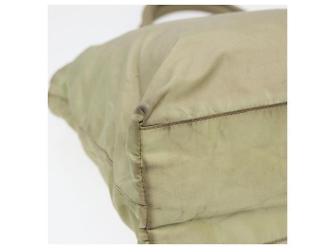 PRADA Borsa Tote Nylon Argento Verde Pistacchio Auth hk1563 - vista 9