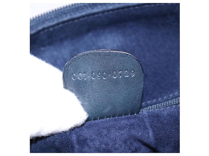 Borsa a Spalla GUCCI in Pelle Blu Navy Oro 001 090 0729 Auth yk14384 D'oro - vista 12