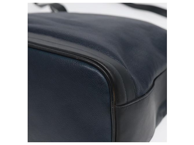 Borsa a Spalla GUCCI in Pelle Blu Navy Oro 001 090 0729 Auth yk14384 D'oro - vista 15