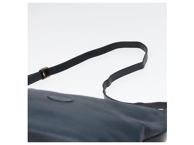 Borsa a Spalla GUCCI in Pelle Blu Navy Oro 001 090 0729 Auth yk14384 D'oro - vista 8