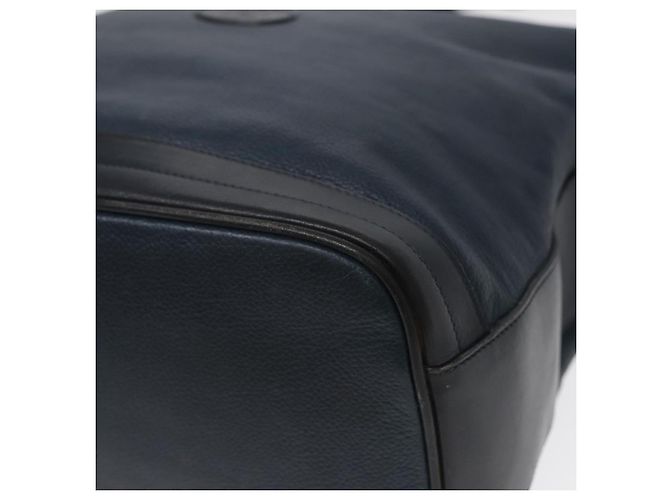 Borsa a Spalla GUCCI in Pelle Blu Navy Oro 001 090 0729 Auth yk14384 D'oro - vista 9