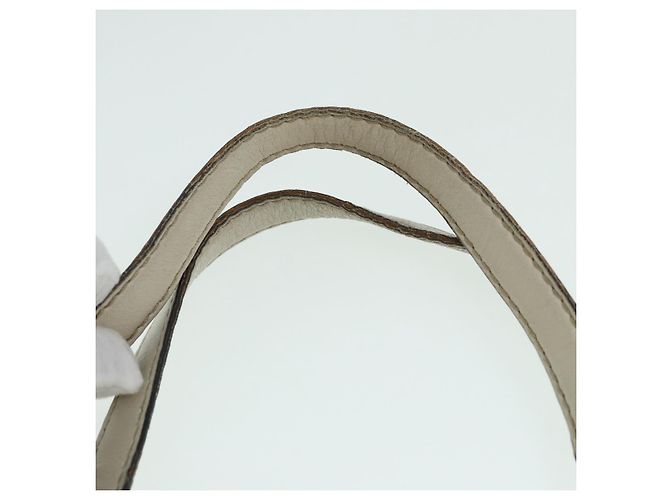 Borsa a mano Guccissima in tela GG Gucci bianca e oro 211935 Auth ep5377 Bianco D'oro - vista 8