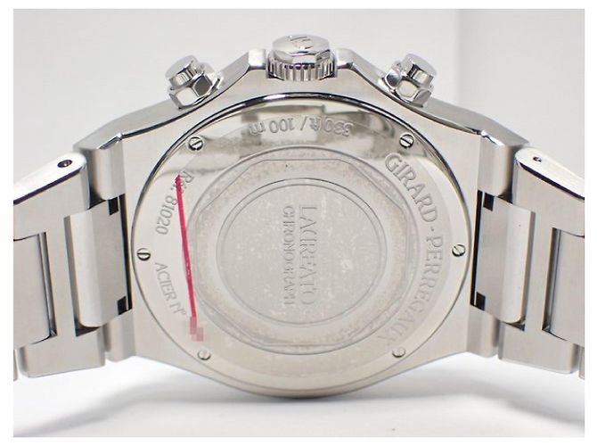 Girard-Perregaux GIRARD PERREGAUX Laureato Cronógrafo 42 MM prata x preto Produtos genuínos Masculinos - vista 8