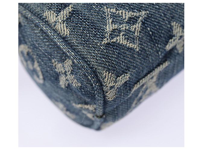 LOUIS VUITTON Pochette Speedy in Denim Monogram Blu M95082 LV Auth 87601A - vista 16