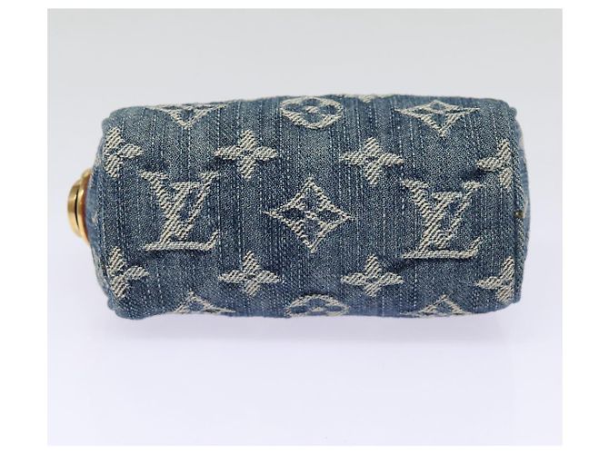 LOUIS VUITTON Pochette Speedy in Denim Monogram Blu M95082 LV Auth 87601A - vista 6