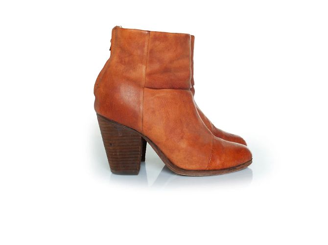 Rag & Bone, botas de tornozelo com zíper traseiro Newbury, NY Marrom - vista 4
