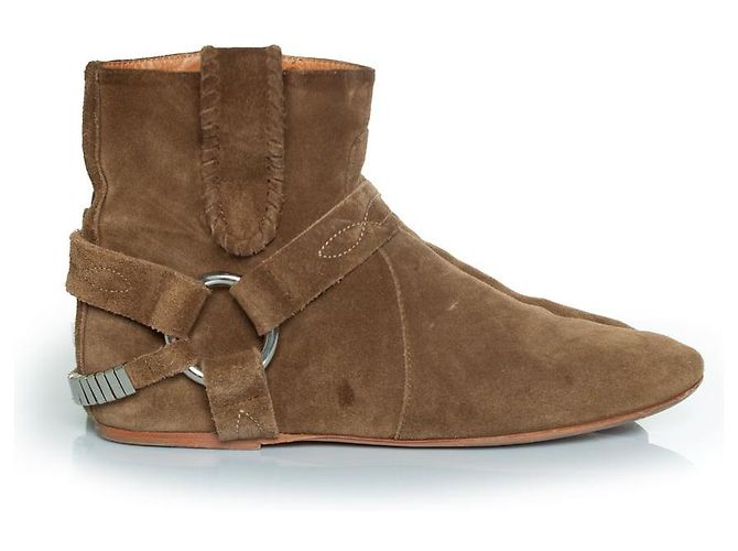 Botines de ante caqui Isabel Marant, Ralph Verde - vista 4