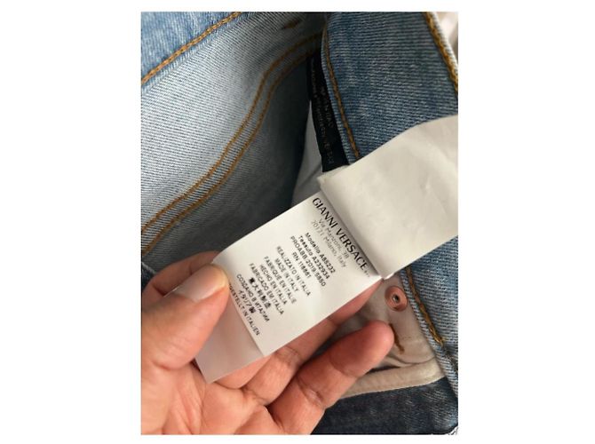 Versace Jeans aus blauer Baumwolle für Herren Größe 30 - Ansicht 10