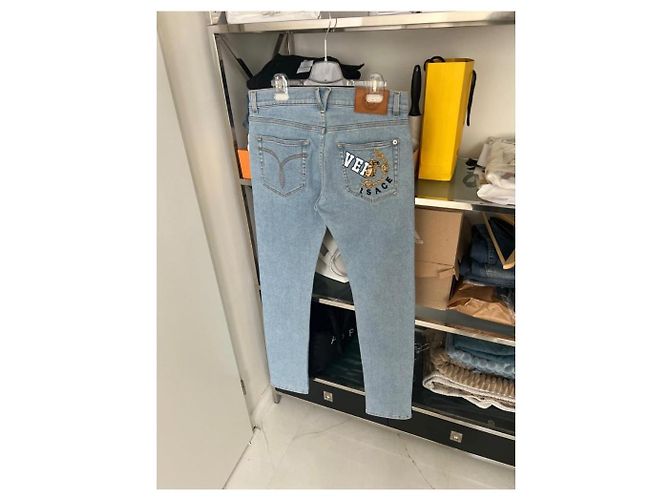 Versace Jeans aus blauer Baumwolle für Herren Größe 30 - Ansicht 2