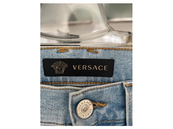 Versace Jeans aus blauer Baumwolle für Herren Größe 30 - Ansicht 4
