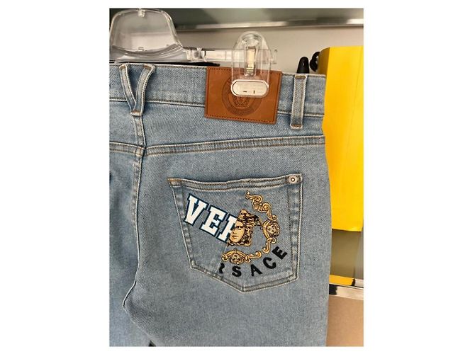 Versace Jeans aus blauer Baumwolle für Herren Größe 30 - Ansicht 5