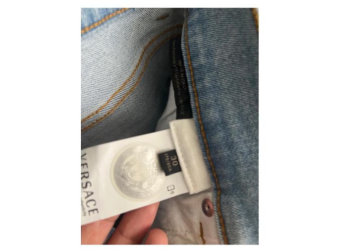 Versace Jeans aus blauer Baumwolle für Herren Größe 30 - Ansicht 8