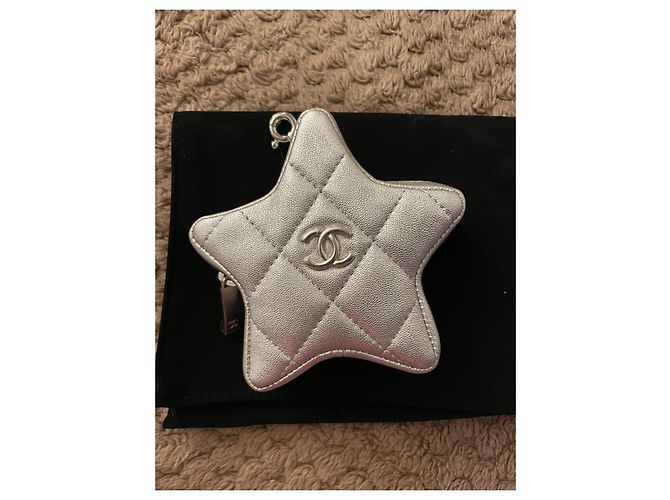 Portamonete Chanel Stella Argento Pelle - vista 2