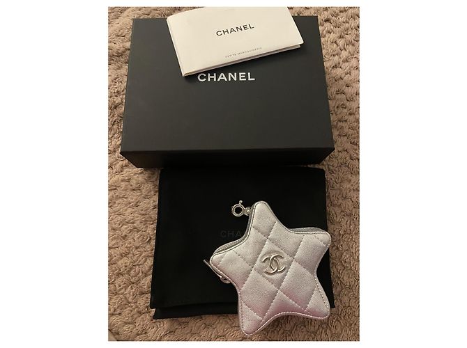 Portamonete Chanel Stella Argento Pelle - vista 3