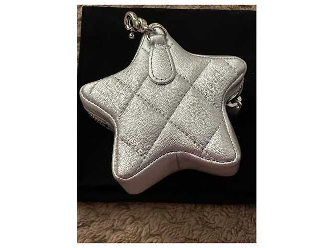 Portamonete Chanel Stella Argento Pelle - vista 6