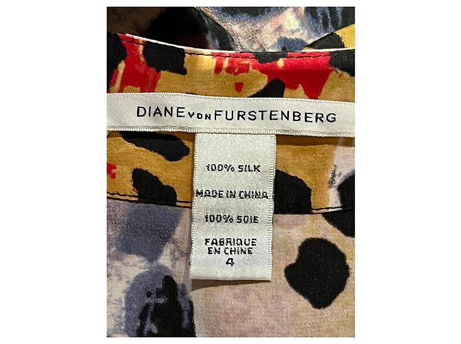Diane Von Furstenberg Buntes Seidenkleid Sabine von DvF Mehrfarben - Ansicht 3