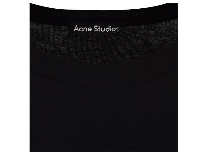 T-shirt à manches longues Patch d'Acne Studios en coton noir - vue 2