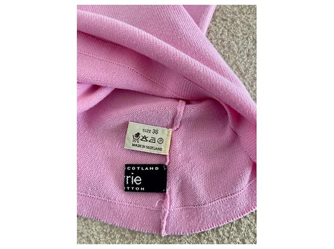 Pull oder Top Barrie V-Ausschnitt Baumwolle rosa Gr. 36-38 Pink Hellblau - Ansicht 8