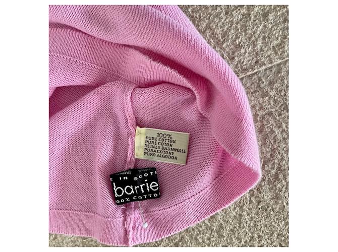 Pull oder Top Barrie V-Ausschnitt Baumwolle rosa Gr. 36-38 Pink Hellblau - Ansicht 9