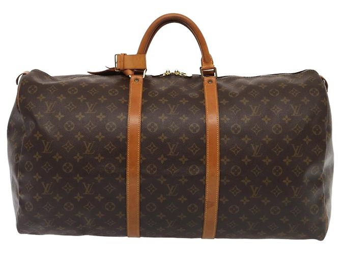 LOUIS VUITTON Monogram Keepall 60 Borsa Boston M41422 LV Auth 84971 Monogramma - vista 13