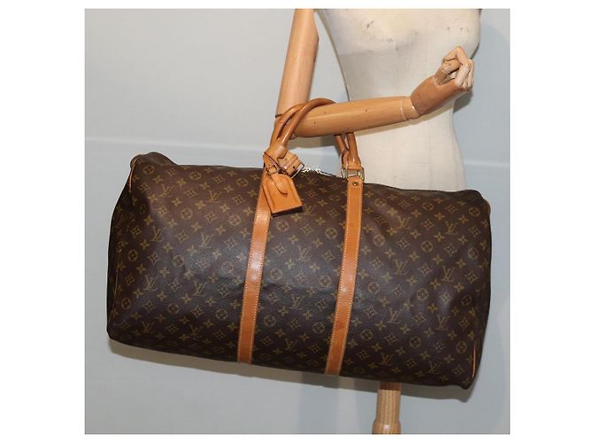 LOUIS VUITTON Monogram Keepall 60 Borsa Boston M41422 LV Auth 84971 Monogramma - vista 22