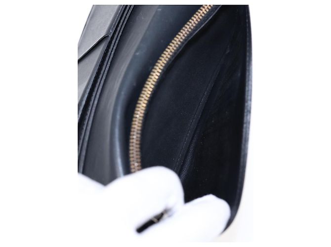 LOUIS VUITTON Cartera Brazza Damier Infini Negra N63010 Auth bs17104 Negro - vista 8