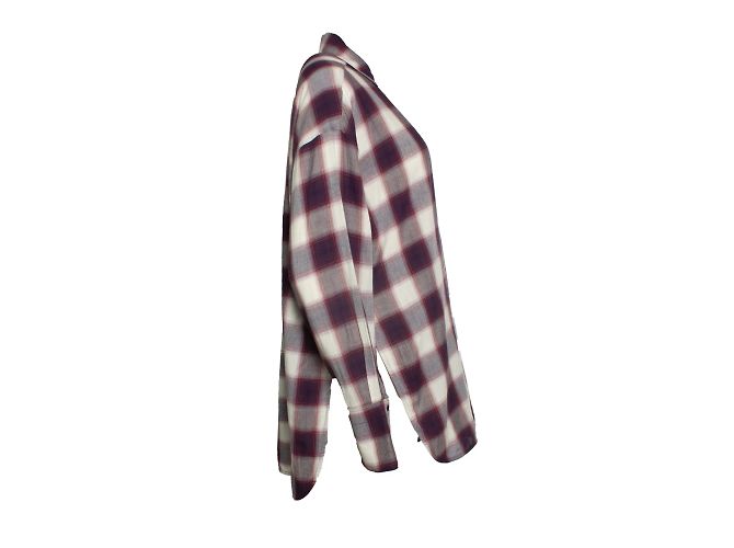 Autre Marque Elizabeth & James, Camicia a quadri Bianco Rosso - vista 4