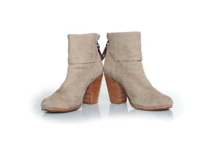 Rag & Bone, NY Newbury botas de tobillo con cremallera trasera Gris - vista 3