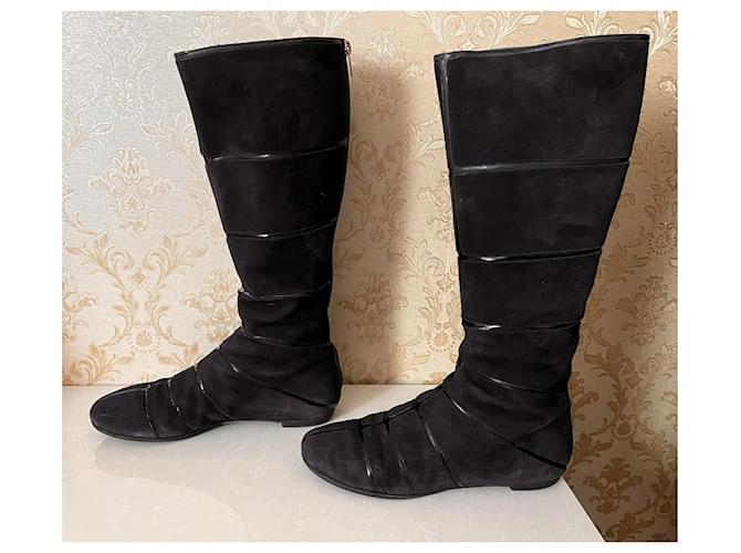 Botas Dior de cuero negras Negro - vista 3