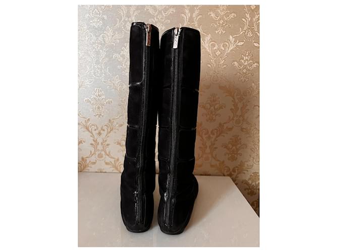 Botas Dior de cuero negras Negro - vista 4