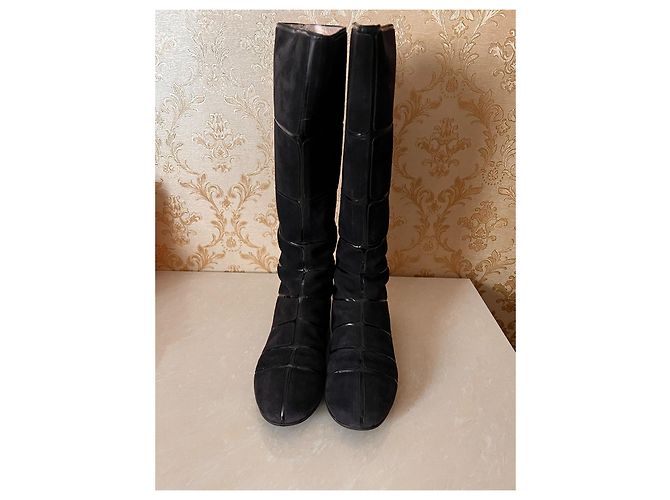 Botas Dior de cuero negras Negro - vista 7