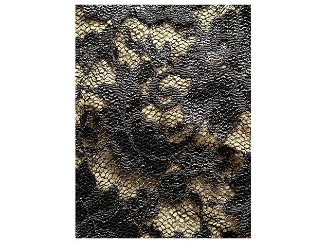 Joseph Ribkoff Mokka-Spitzenkleid über goldenem Unterkleid Braun - Ansicht 4