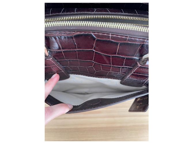 Borsa a mano Lancel Adjani Pelle vernice Cognac - vista 10