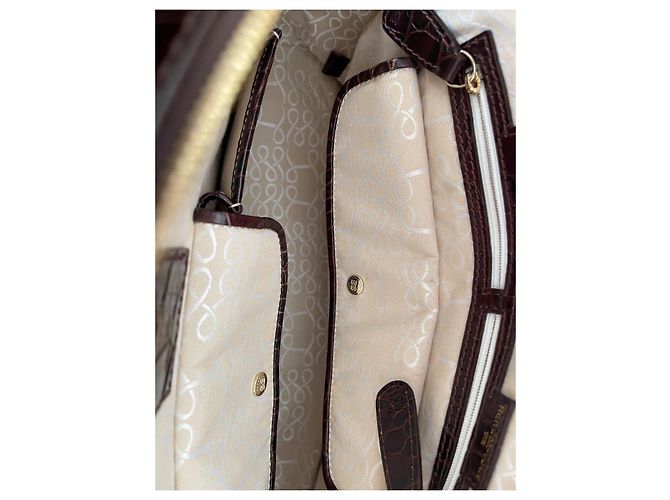Borsa a mano Lancel Adjani Pelle vernice Cognac - vista 15