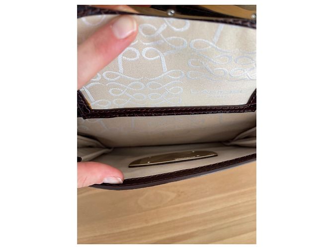 Borsa a mano Lancel Adjani Pelle vernice Cognac - vista 18