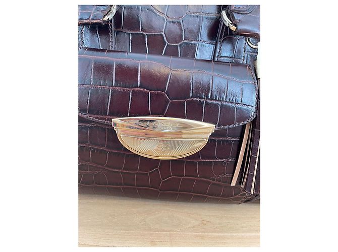 Borsa a mano Lancel Adjani Pelle vernice Cognac - vista 5