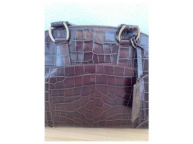Borsa a mano Lancel Adjani Pelle vernice Cognac - vista 9