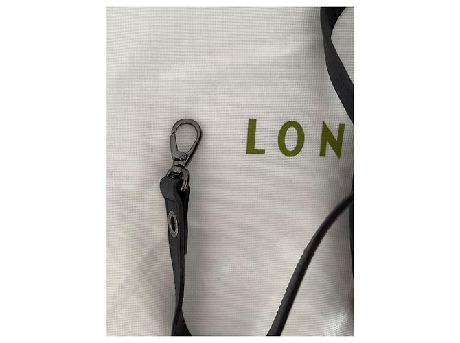 Longchamp 3D Lederhandtasche Marineblau Größe S - Ansicht 14