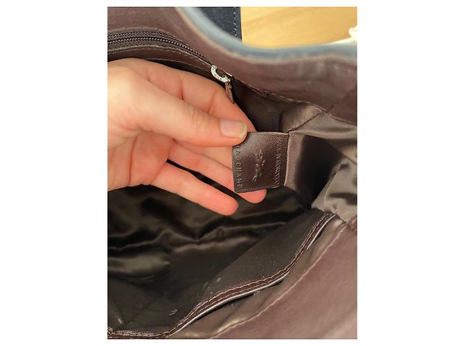 Longchamp 3D Lederhandtasche Marineblau Größe S - Ansicht 4