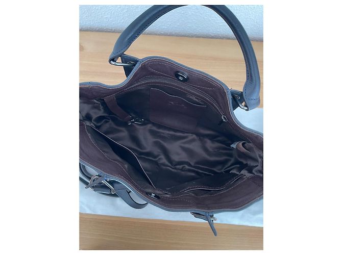 Longchamp 3D Lederhandtasche Marineblau Größe S - Ansicht 7