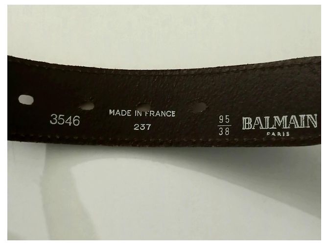 Balmain Belt Brown Leather - view 4